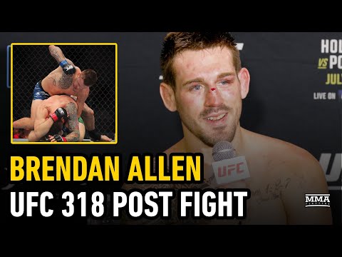 Brendan Allen Details Post-Fight Exchange With Marvin Vettori's Team At UFC 318 | MMA Fighting