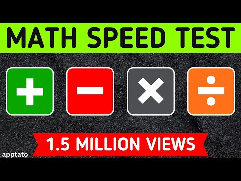 Math Speed Test #1 (20 Math Problems) - Addition Subtraction Multiplication Division Mental Maths