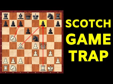 Deadly Scotch Game Trap | Hyper-Aggressive Opening for White