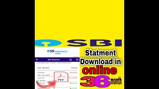 SBI Bank statement download in online/New updated 2022🔴