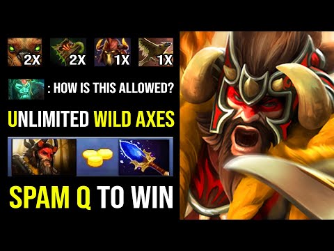 HOW IS THIS ALLOWED?? 0 Sec CD Spamming Wild Axes + Insanely Slow Boar Aghs Beastmaster DotA 2