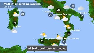 Previsioni meteo per il weekend 🌤️ Venerdì, Sabato e Domenica | Il tempo sarà da
