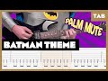 Batman TV Theme - Neal Hefti & his Orchestra & Chorus - Guitar Tab | Lesson | Cover | Tutorial