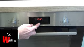 How to Use the Timer Function on Bosch Oven HHF113BR0B - Beginners guide