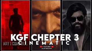 KGF Chepter 3 Cinematic Status Video || KGF Chapter 3 Status Video || KGF Chepter 3 Coming