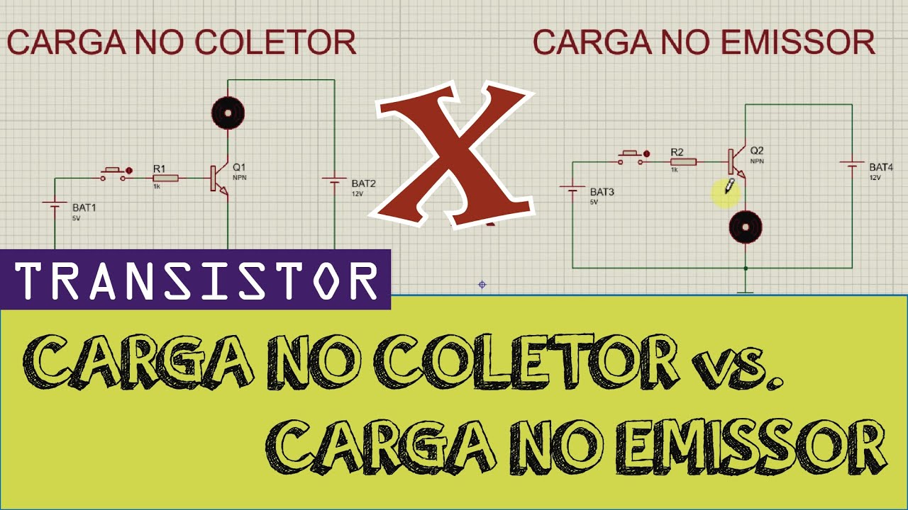 Transistor: Por que ligamos a carga no Coletor e não no Emissor?