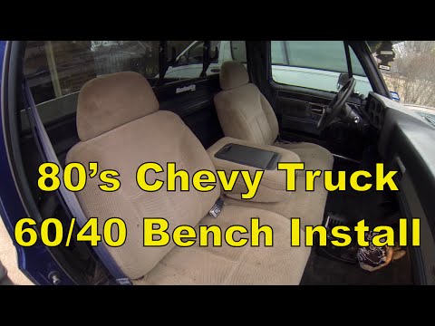 C10 Chevy Truck Install a Split 60/40 Bench Seat, 73-87 C10 R10