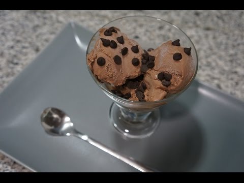 Helado de chocolate casero