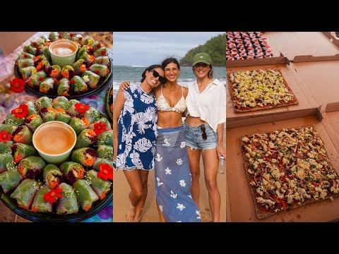 I Threw a Beach Party! ???? Juicing for 60 People + a Raw Vegan Feast ???? FullyRaw in Hawaii Vlog ????✨