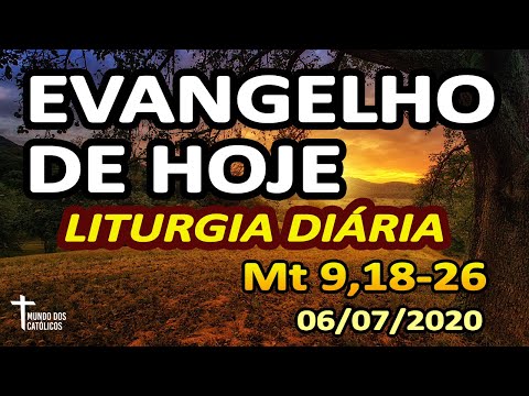 EVANGELHO DE HOJE: Homilia Diária e Reflexão da LITURGIA DIARIA (06/07)