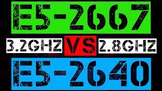 XEON E5-2667 VS E5-2640