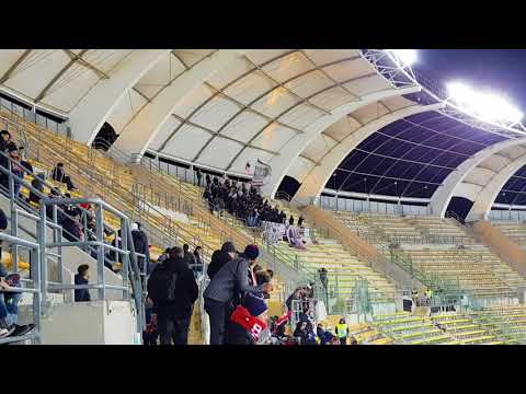 Bari - Palermo 0-3. Tifosi del Palermo in curva ospiti