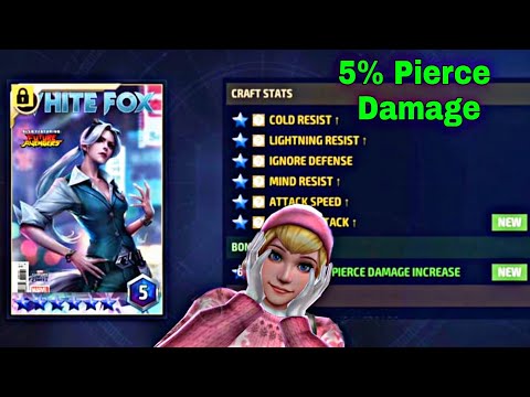 Another 5% Pierce Damage? Combine White Fox 2022 - Marvel Future Fight