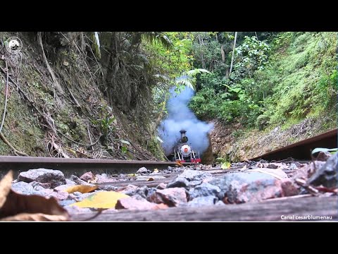🇧🇷 Trem saindo do tunel / Train coming out of tunnel - Apiúna/SC - (Brasil)