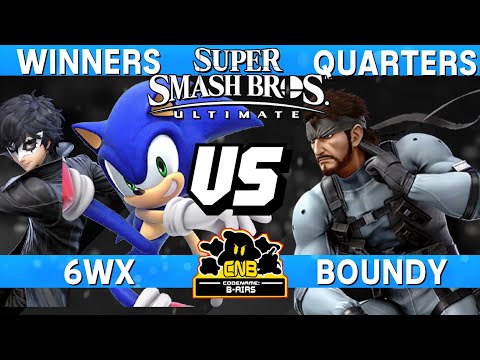 Smash Ultimate Tournament Winners Quarters - 6WX (Sonic / Joker) vs Boundy (Snake) - CNB 203
