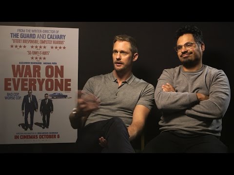 Alexander Skarsgard and Michael Pena talk War on Everyone