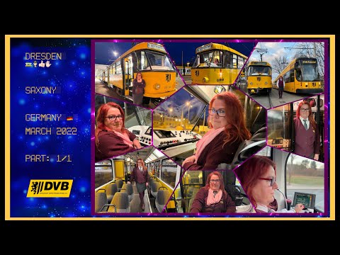 Dresden Tatra tram driver, Dagmar / March 2022 / Part:1/1 / Dresdner Tatra-Straßenbahnfahrerin