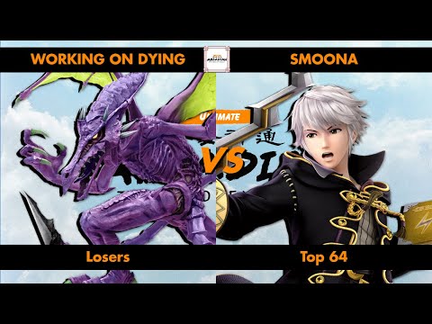 NorCal Ultimate Arcadian 2023 - Top 64 - working on dying (Ridley) vs. Smoona (Robin)