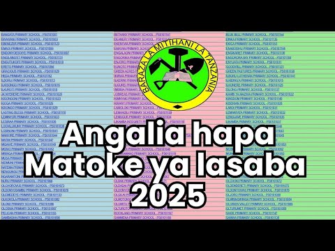 NECTA IMETANGAZA MATOKEO YA DARASA LA SABA 2025/2026 PSLE RESULTS NECTA 2025