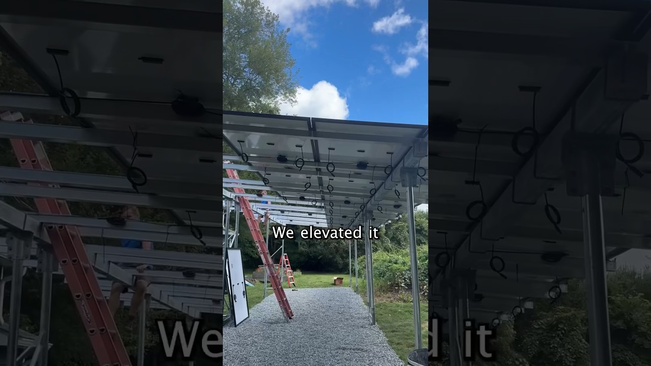 Carport system 🚗🏠☀️ #solarsystem #solarinstall #beforeandafter #homeimprovement #homeupgrade