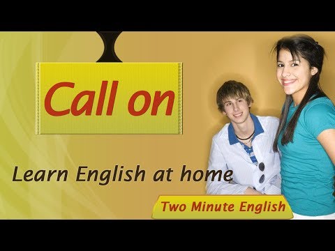 初心者のための英語 - コールオン - 句動詞のチュートリアル (English for Beginners - Call on - Phrasal Verbs Tutorials)