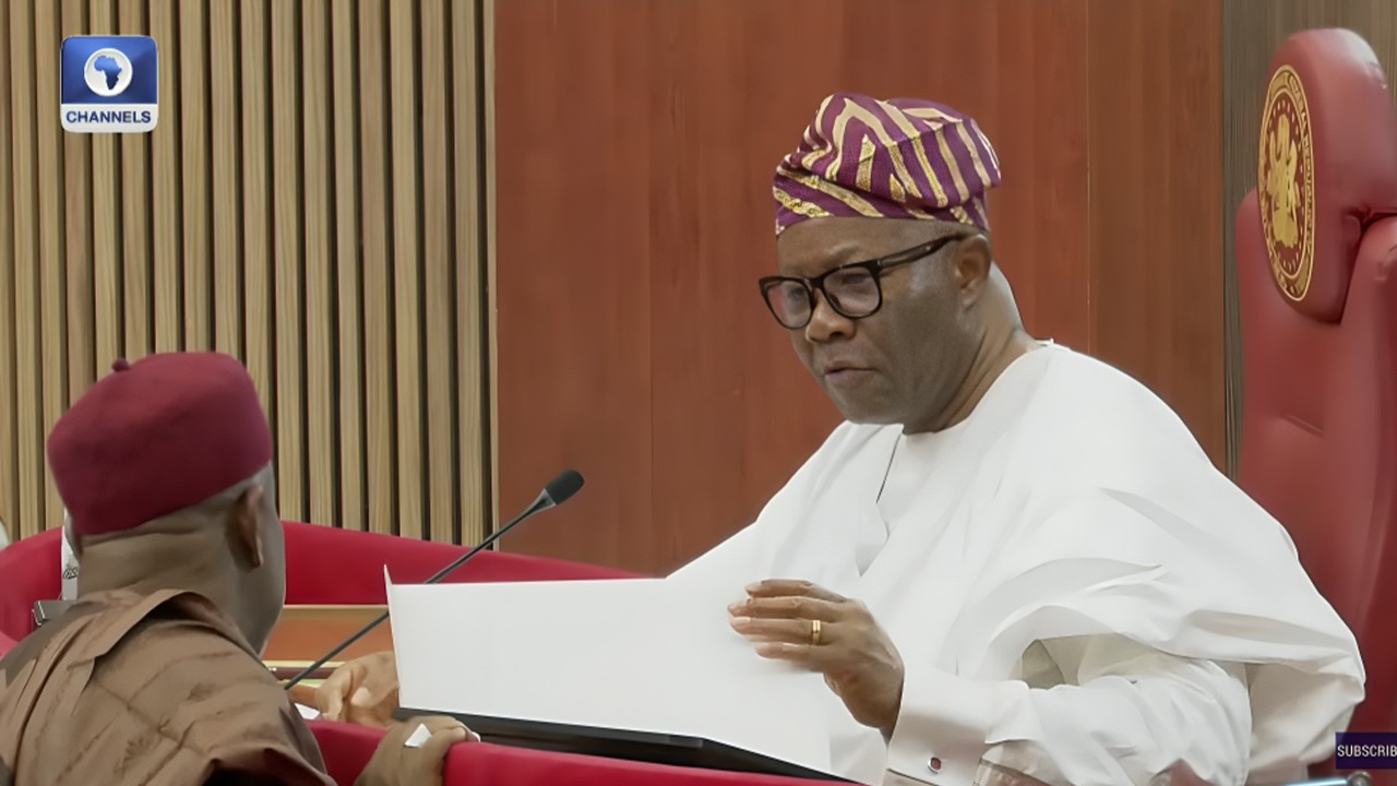 Smoke fills Senate Hearing Room 107 in Abuja after a microwave fire, with lawmakers evacuating due to failed extinguishers an