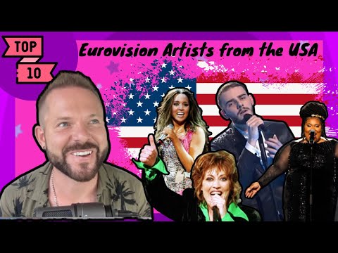 ESC TOP 10 SONGS ARTISTS FROM USA 🇺🇸 (AMERICA) | EUROVISION TOP 10 WITH SHANE