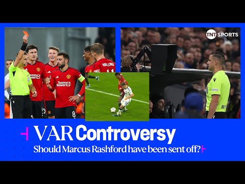 😳 CONTROVERSY! | Marcus Rashford sent off against F.C. Copenhagen in the Champions League