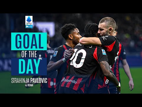 GOAL OF THE DAY | Leão’s Assist for Pavlović’s Strike in Slow Motion | Milan-Roma | Serie A 2025/26