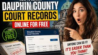 How to search Dauphin County court records online for free