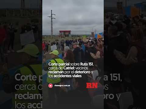 Corte parcial sobre Ruta 151, cerca de Catriel vecinos reclaman por el deterioro y los accidentes vi