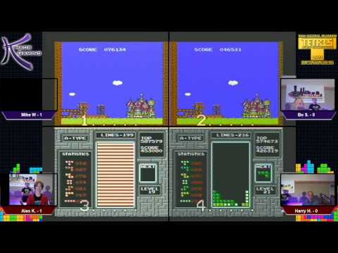 2012 Tetris World Championships Top 8 Round 1 - Mike W. vs Bo S. & Alex K. vs Harry Hong
