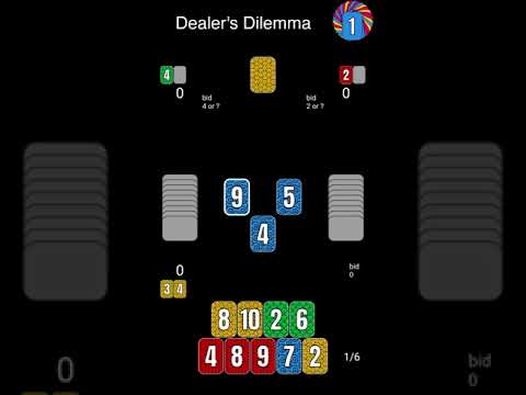 How to play Dealer's Dilemma in the Trickster's Table app