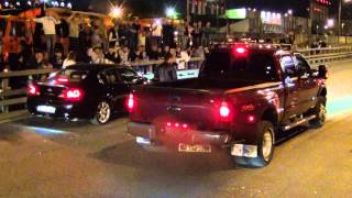 preview picture of video 'Infiniti G35 vs. Ford F-350 Drag racing'