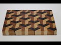 Making Awesome 3D End Grain Cutting Board Tutorial