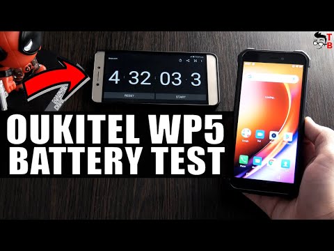 Oukitel WP5 - Battery Drain Test and Charging Time