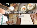 nanowrimo vlog 2022 // week one