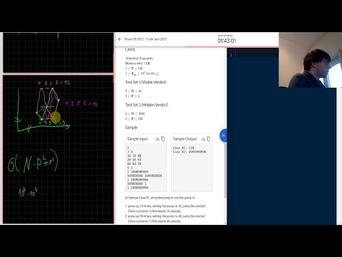 Google Code Jam 2022 Round 1B Screencast | Live-Coding & Commentary
