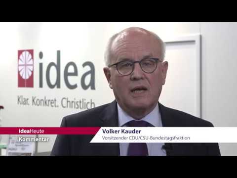 ideaHeute vom 27 02 2017 - Tschadsee - KcF-Stabübergabe - Volker Kauder