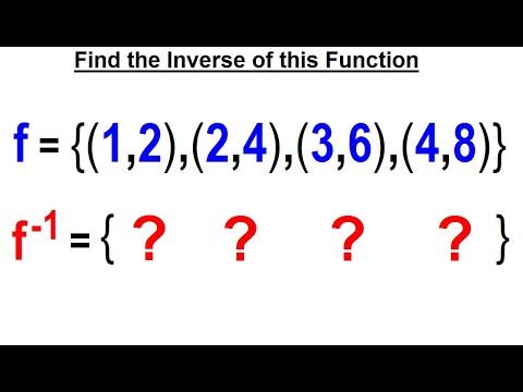 Algebra Ch 45 The Inverse of a Function 1 of 15 What is the Inverse of a Function