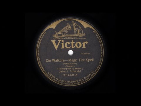 Pianist Julius SCHENDEL plays Wagner, Grieg, Sinding, Liszt, Rachmaninoff (1915-16)