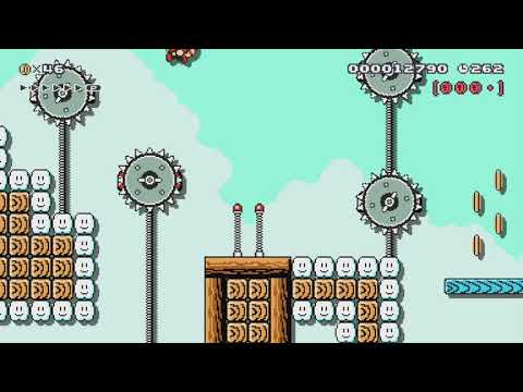 JBW 4-1 Sandy Skyfort by JungleB - Super Mario Maker - No Commentary 1bm