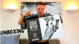 Video thumbnail for UNBOXING NEW Tama Speed Cobra 910 Double Pedal | Setup, First Play & REVIEW by brandonmackiedrums_