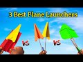 3 Best Paper Plane Launcher How To Make Paper Plane Launcher Rubberband Plane Launcher Flying