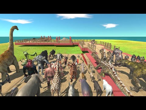 🔥Factions vs Jurassic World Dinosaurs - Epic ARBS Challenge - Animal Revolt Battle Simulator