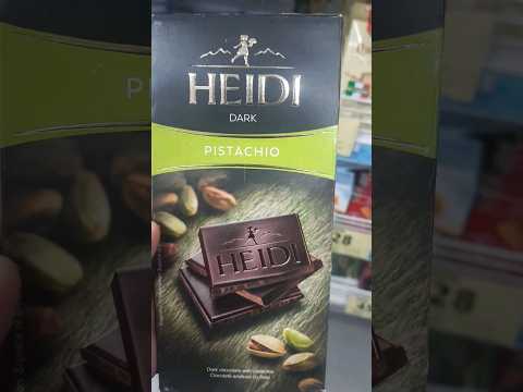 Heidi Dark chocolate with Pistachio #heidi #darkchocolate #shortfeed #uniqueshorts #uniquefood #uae