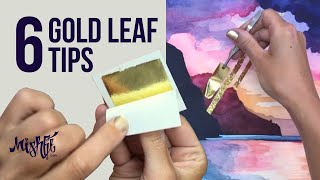 BEST GOLD LEAF TIPS for how to get precise lines & fine detail on your artwork