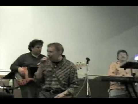 Brian Correll at rehearsal with Troy Shondell, of "The Shondells"