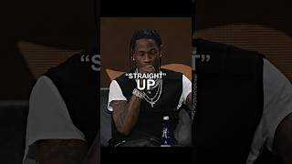 #TravisScott does his “STRAIGHT UP” ad-lib mid speech 🤣