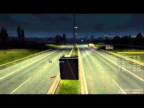 ETS 2 MP: Weird but true... Truck in the median